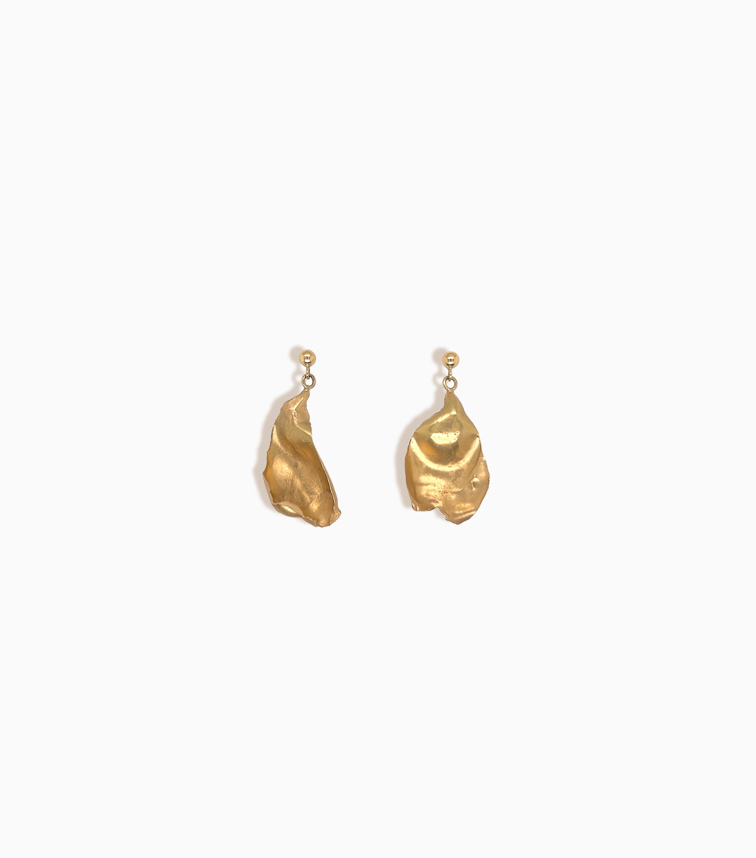 The Rose Petal Earrings #3 <br>18ct Gold Edition <br>One of a kind