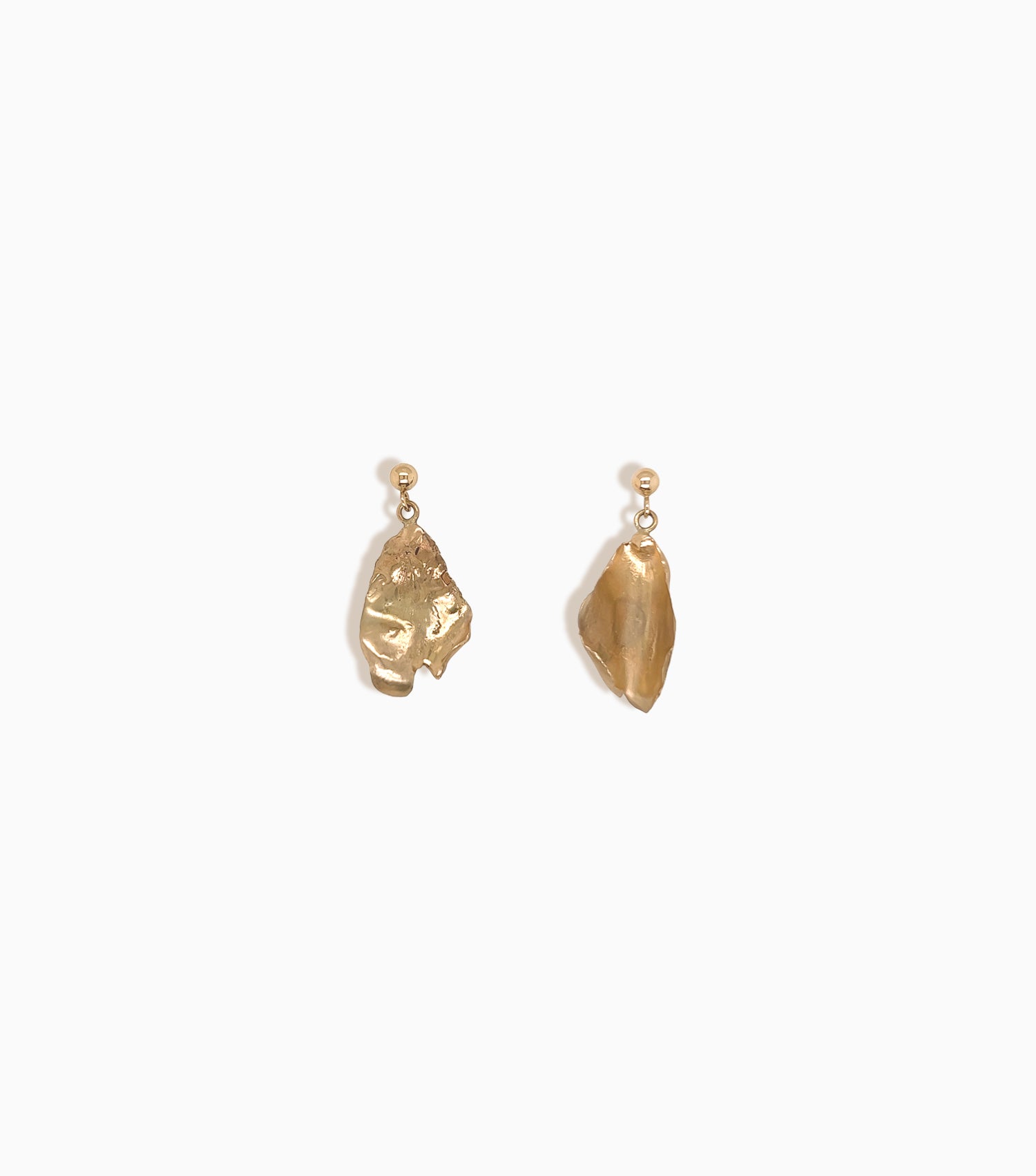 The Rose Petal Earrings #3 <br>9ct Gold Edition <br>One of a kind